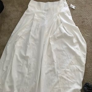 Akira Wide Leg White Pants
